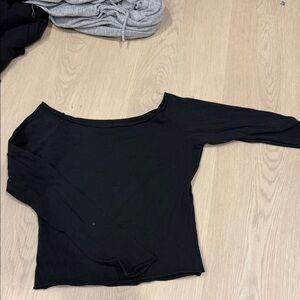 Brandy Melville Black Long Sleeve Top